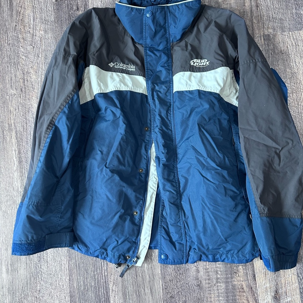 Columbia Men's Blue and Black Performance Jacket